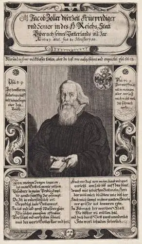 M. Jacob Zoller diserzeit Früeprediger und Senior in des H. Reichs Statt Biberach... - Jacob Zoller (1569-165
