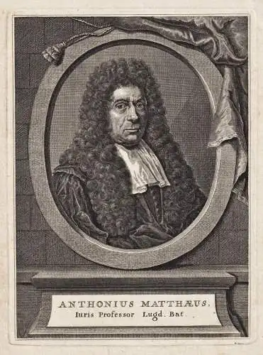 Anthonius Matthaeus - Antonius Matthaeus III (1635-1710) Dutch Jurist Leiden Utrecht Nederland Portrait