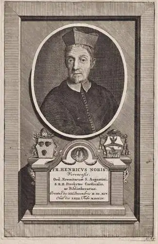 Fr. Henricus Noris, Veronensis... - Enrico Noris (1631-1704) Verona Cardinal Italian historian Portrait