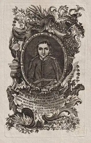 Egid Bibeloz, olim ecliae par B. M. Inglano... - Gilles Bideloz (1702-1751) Liege ecrivain author Autor Portra