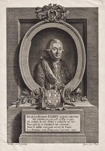 Jacques Joseph Fabry Bourg-Mestre de Liege... - Jacques-Joseph Fabry (1722-1798) Liege Revolution Politician P