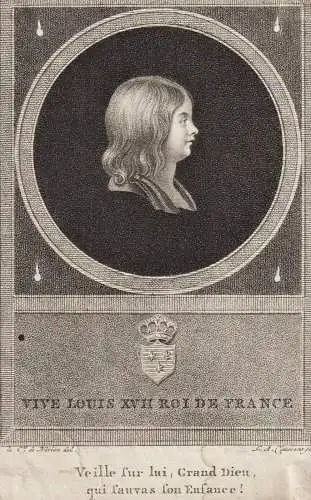 Vive Louis XVII Roi de France - Louis XVII of France (1785-1795) Dauphin duc de Normandie King König roi Port
