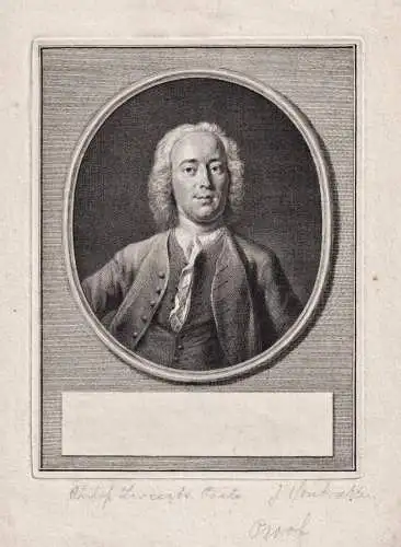 Philip Zweers (1704-1774) Dutch poet Amsterdam Portrait