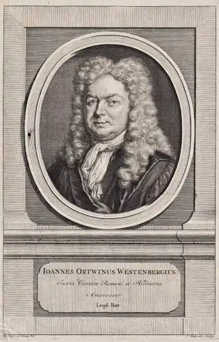 Ioannes Ortwinus Westenbergius - Johannes Ortwin (1667-1737) Harderwijk Westenberg Neuhenhaus Leiden Rechtswis