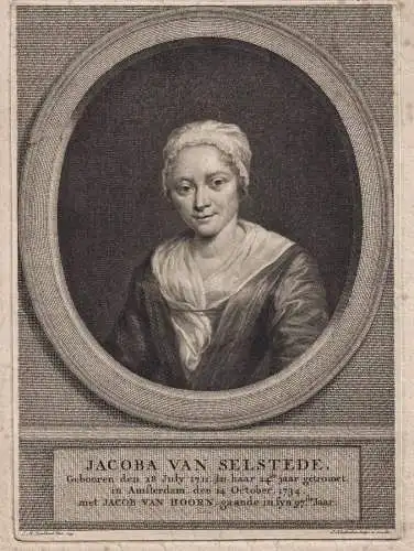 Jacoba van Selstede - Jacoba van Selstede (1711-?) Amsterdam Holland / Wife of Jacob van Hoorn woman Frau Port