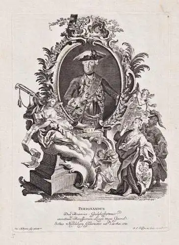Ferdinandus - Ferdinand von Braunschweig-Wolfenbüttel (1721-1792) Prinz Bevern Lüneburg Portrait