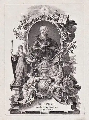 Iosephus Archi Dux Austriae - Joseph II (1741-1790) Kaiser emperor Wien Österreich Austria Portrait
