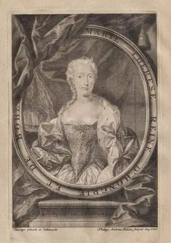 Marie Therese Reine d'Hongrie et de Bohem - Maria Theresia (1717-1780) Königin Ungarn Bohemia Habsburg Böhme