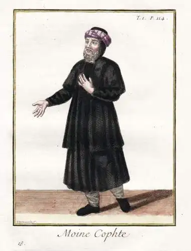 Moine Cophte - Coptic monk / Mönchsorden monastic order / Ordenstracht order habit / costume Tracht costumes