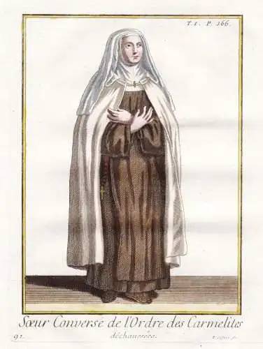 Souer Converse de l'Ordre des Carmelite dechaussees - nun Nonne Carmelites Karmeliten / monastic order Mönchs