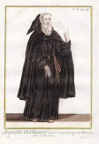 Augustin Dechaussé de la Congregation de France avec le Manteau - Augustinerorden Order of Saint Augustine Fr