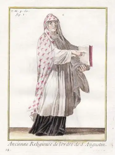 Ancienne Religieuse de l'Ordre de St. Augustin - Augustinerorden Order of Saint Augustine nun Nonne / monastic