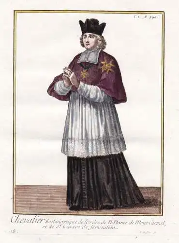 Chevalier ecclesiastique de l'Ordre de N. Dame de Mont-Carmel et de St. Lazare de Jerusalem - Orden unserer li