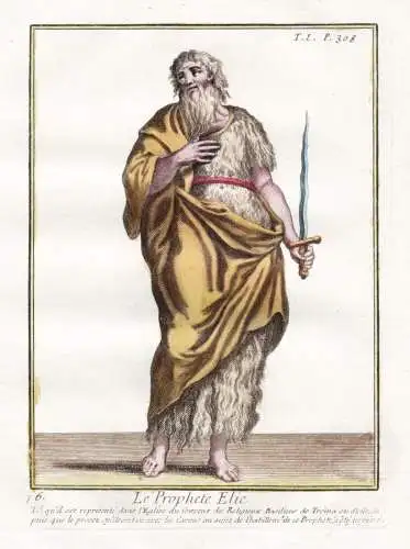 Le Prophete Elie, tel qu'il est represente dans l'Eglise du Convent des Religieux Basiliens de Troina en Sicil