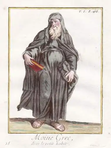 Moine Grec avec le petit habit - Greece Griechenland Greek monk Mönch / Mönchsorden monastic order / Ordenst