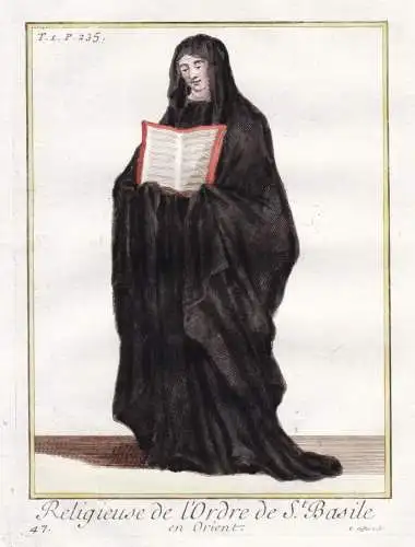 Religieuse de l'Ordre de St. Basile en Orient - Congregation of St. Basil nun Nonne / Mönchsorden monastic or