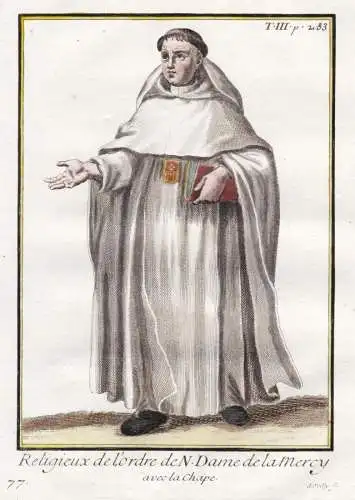 Religieux de l'Ordre de N. Dame de la Mercy, avec la Chape - Mercedarians Orden de la Merced Ordre de Notre-Da