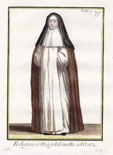 Religieuse Magdelonette a Metz - Madelonnettes Metz / monastic order Mönchsorden Ordenstracht / costume Trach