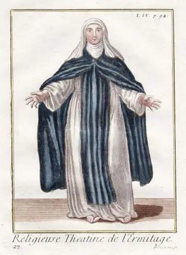 Religieuse Theatine de l'Ermitage - Theatiner Theatines nun Nonne  / monastic order Mönchsorden Ordenstracht