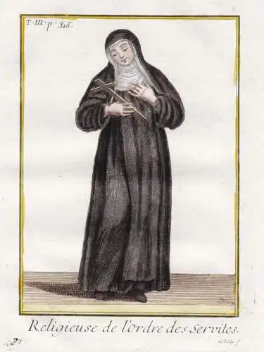 Religieuse de l'ordre des Servites - Ordre des Servites de Marie Serviten Servite Order / monastic order Mönc