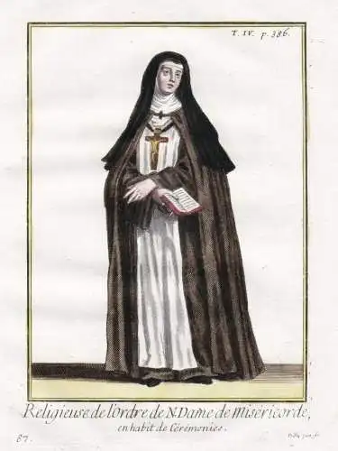 Religieuse de l'Ordre de N. Dame de Misericorde, en habit de Ceremonie - Sœurs de Notre-Dame de la Miséricor