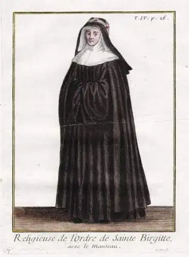 Religieuse de l'Ordre de S.te Birgitte en habit ordinaire - Birgittinorden Bridgettines Erlöserorden / monast