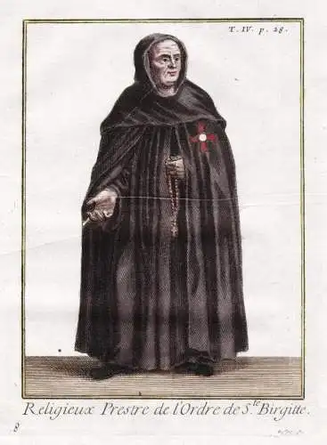 Religieux Prestre de l'Ordre de S.te Birgitte - Birgittinorden Bridgettines Erlöserorden / monastic order Mö