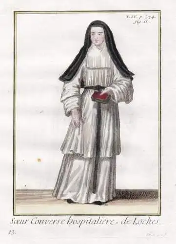 Soeur converse Hospitaliere de Loches - hospitaliers Loches / nun Nonne / monastic order Mönchsorden Ordenstr