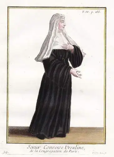 Soeur Converse Ursuline, de la Congregation de Paris - Ursulinen Ursulines nun Nonne / monastic order Mönchso