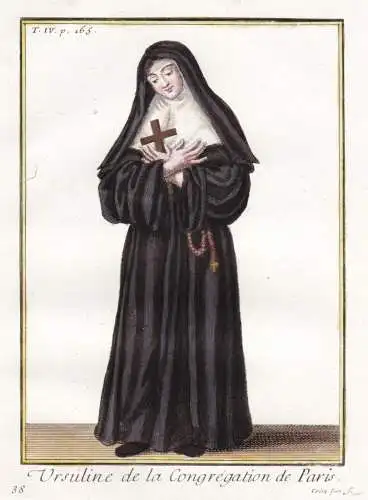 Ursuline de la Congregation de Paris - Ursulinen Ursulines nun Nonne / monastic order Mönchsorden Ordenstrach
