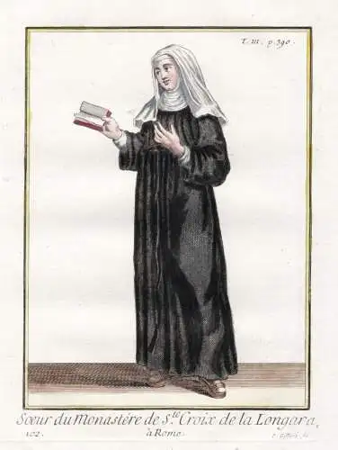 Soeur du Monastere de S.te Croix de la Longara, a Rome - nun Nonne Roma Rome Rom / monastic order Mönchsorden