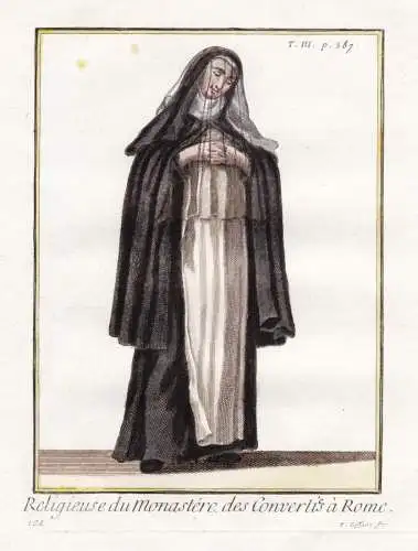 Religieuse du Monastere des Converties a Rome - nun Nonne Roma Rome Rom / monastic order Mönchsorden Ordenstr
