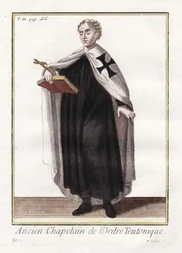 Ancien Chapelain de l'Ordre Teutonique - cleric Chaplain Kaplan Deutscher Orden Teutonic Order / Knight Ritter