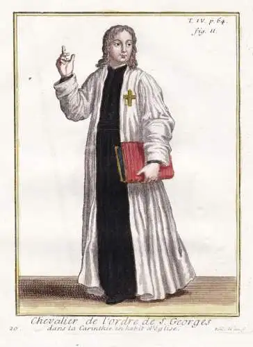 Chevalier de l'Ordre de S. Georges, dans la Carinthie, en habit d'Eglige - Orden des Heiligen Georg Order of S