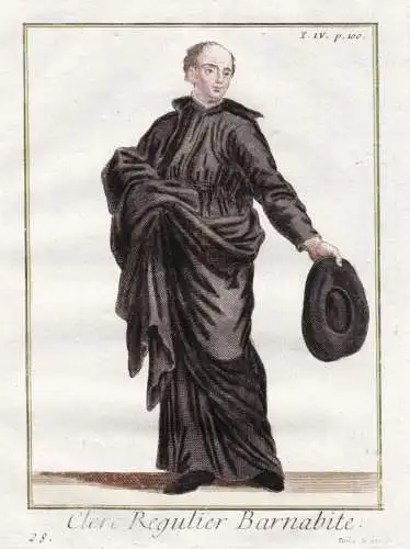 Clerc regulier Barnabite - Barnabiten Barnabites / monastic order Mönchsorden Ordenstracht / costume Tracht c