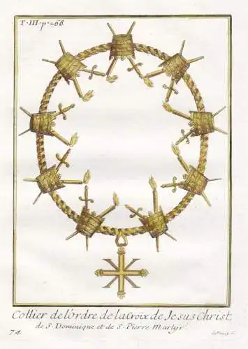 Collier de l'ordre de la Croix de Jesus Christ, de S. Dominique et de S. Pierre Martyr - Collier Christusorden
