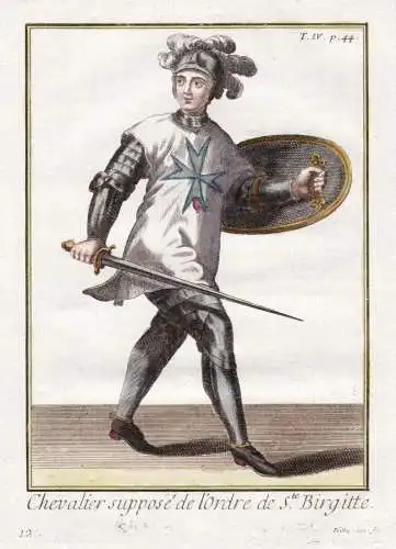 Chevalier suppose de l'Ordre de S.te Birgitte. - Birgittinorden Bridgettines Erlöserorden / knight Ritter / o