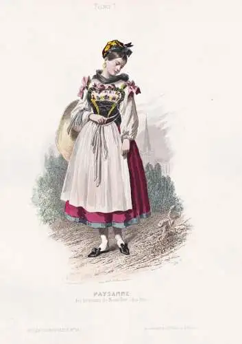 Paysanne des environs de Neuviller (Bas-Rhin) - Neuviller-la-Roche / French woman Frau femme / France Frankrei