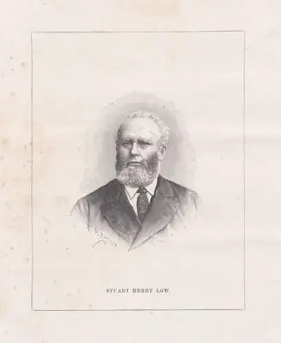 Stuart Henry Low - (1826-1890) Explorer Naturalist botany Botaniker botaniste / Portrait / botanical Botanik
