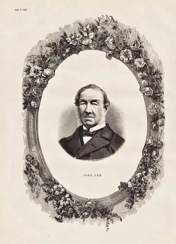 John Lee - John Lee (c.1805 - 1899) Royal Vineyard Nursery Botaniker Gärtner botaniste / Portrait / botanical