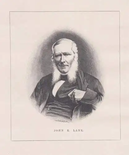 John E. Lane - John Edward Lane (1808-1889) London planz nursery botany Botaniker botaniste / Portrait / botan