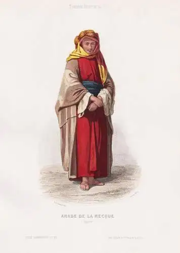 Arabe de la Mecque (Egypte) - Arabian man Mecca / Egypt Ägypten / costume Tracht costumes Trachten