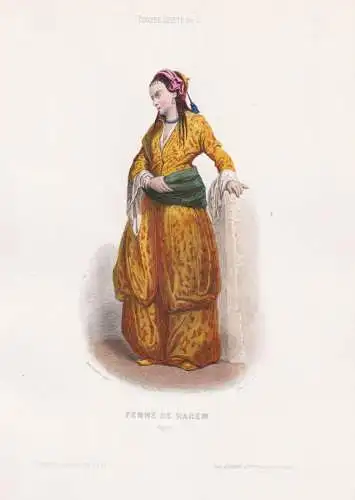 Femme de Harem (Egypte) - Egyptian wife woman / Egypt Ägypten / costume Tracht costumes Trachten