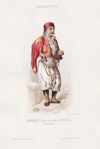 Cavasch (Officier de Service) de Pacha (Trebizonde) - Offizier Officer Turkey Türkei Ottoman Empire Osmanisch