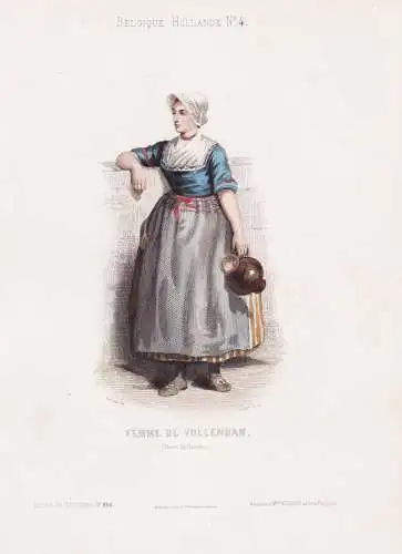 Femme de Vollendam (Nord-Hollande) - Volendam Noord-Holland / Nederland Netherlands Holland Niederlande / cost