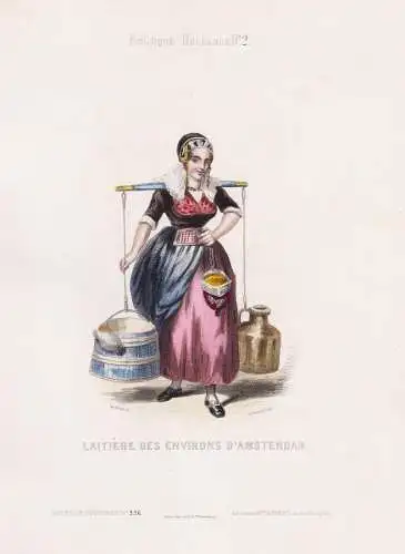 Laitiere des Environs d'Amsterdam - milkmaid / Nederland Netherlands Holland Niederlande / costume Tracht cost