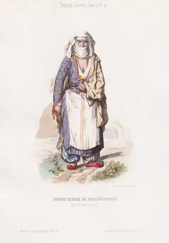 Femme Tatare de Taschbouroun (Bords du Danube) - Tataren Tatars / costume Tracht costumes Trachten