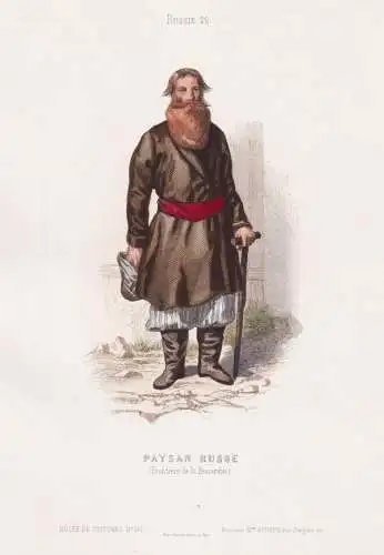 Paysan russe (Frontiere de la Bessarabie) - Russian man Bessarabien Basarabia / costume Tracht costumes Tracht