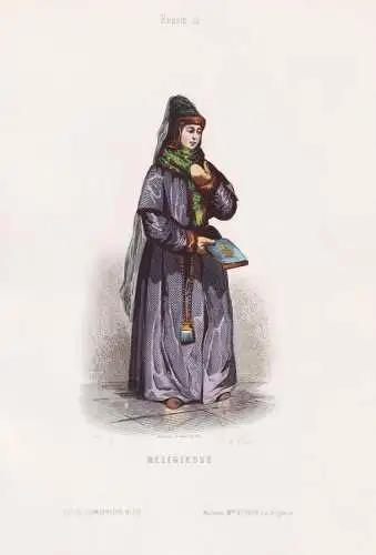 Religieuse - nun Nonne Ordenstracht / Russia Russland Russie / Russian costume Tracht costumes Trachten