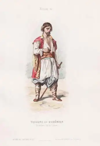 Trigane ou Bohemien (Frontiere de la Crimee) - Böhmen Bohemia Czech Tschechien Crimea Krim / costume Tracht c